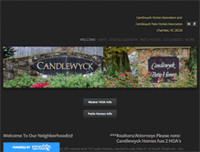 Tablet Screenshot of candlewyckhomes.com